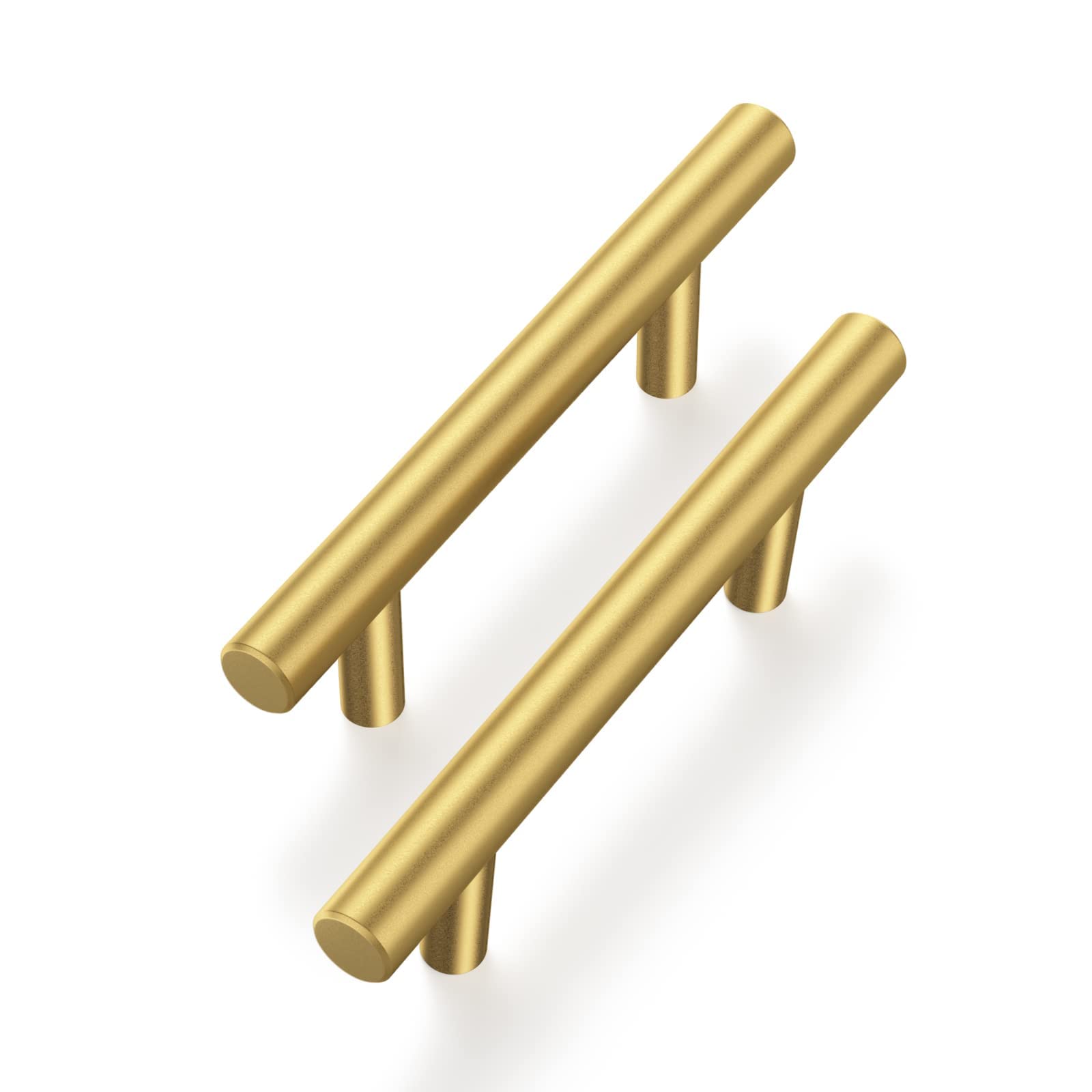 Brass Gold Cabinet Pulls 3 Inch - 30 Pack for Kitchen Bathroom Bedroom