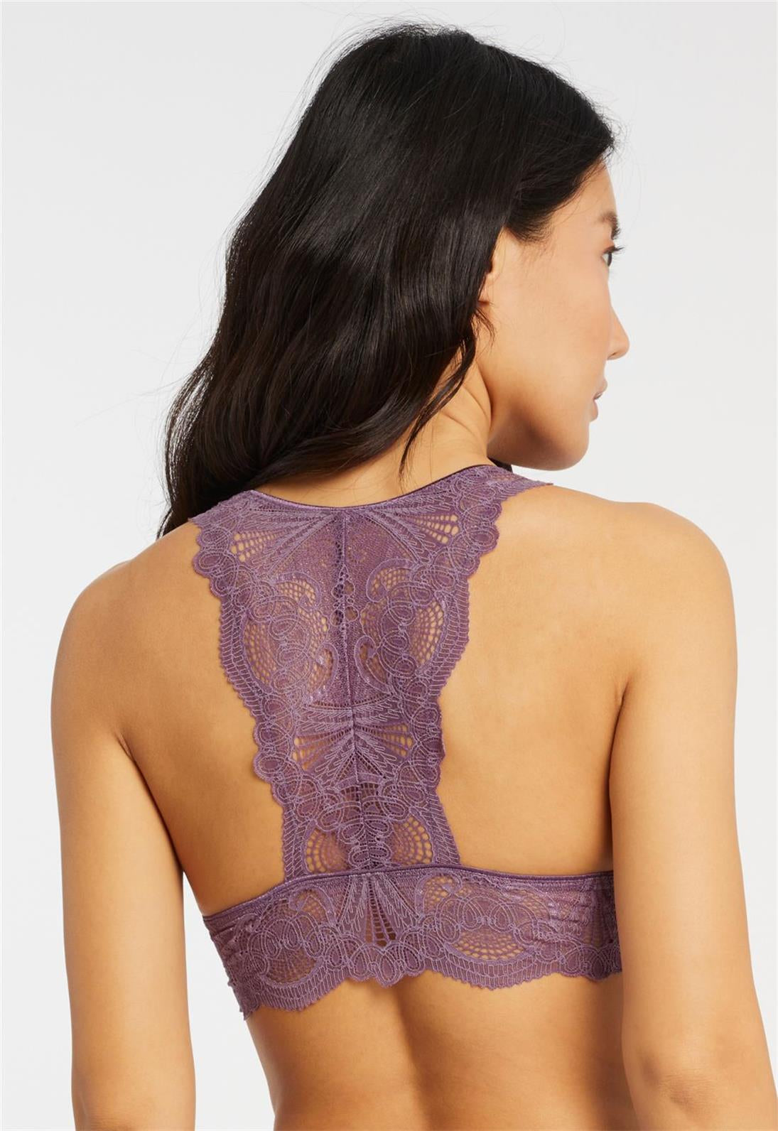 Belle Époque Lace T-Back Bralette - Comfortable Wireless Bra for Women | Perfect for Yoga, Lounge & Everyday Wear