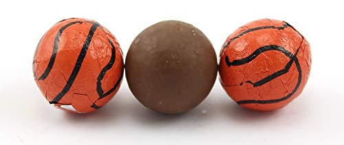 **Solid Milk Chocolate Basketballs - 1 LB (83 Pieces) - Perfect for Sports-Themed Parties, Gifts & Dessert Buffets**
