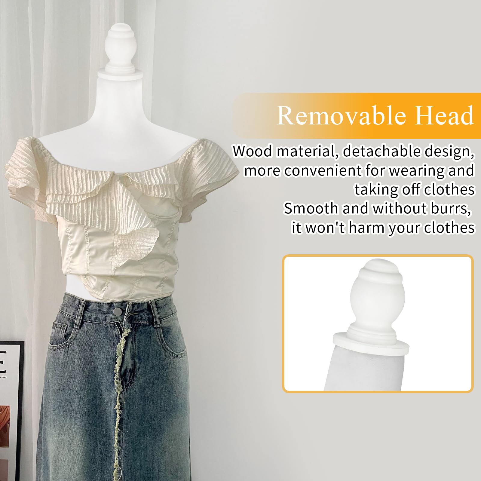 Adjustable Female Dress Form Mannequin Torso with Tripod Stand - Sewing Dress Form for Clothing Design, Tailoring & Fitting - Perfect for Fashion Designers, Seamstresses & Boutique Owners