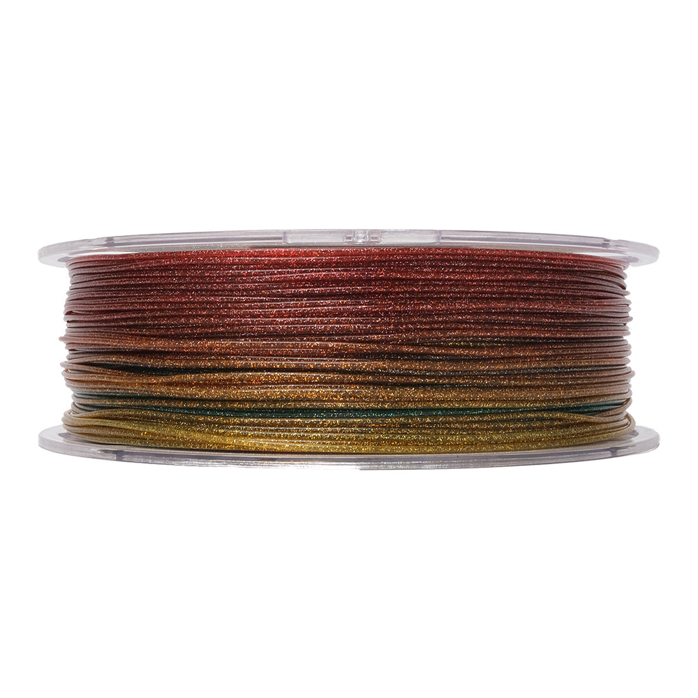 eSun eTwinkling Rainbow Glitter PLA 3D Printer Filament 1.75mm 1kg Spool - Vibrant Multicolor Shimmer for Cosplay, Jewelry & DIY Craft Projects