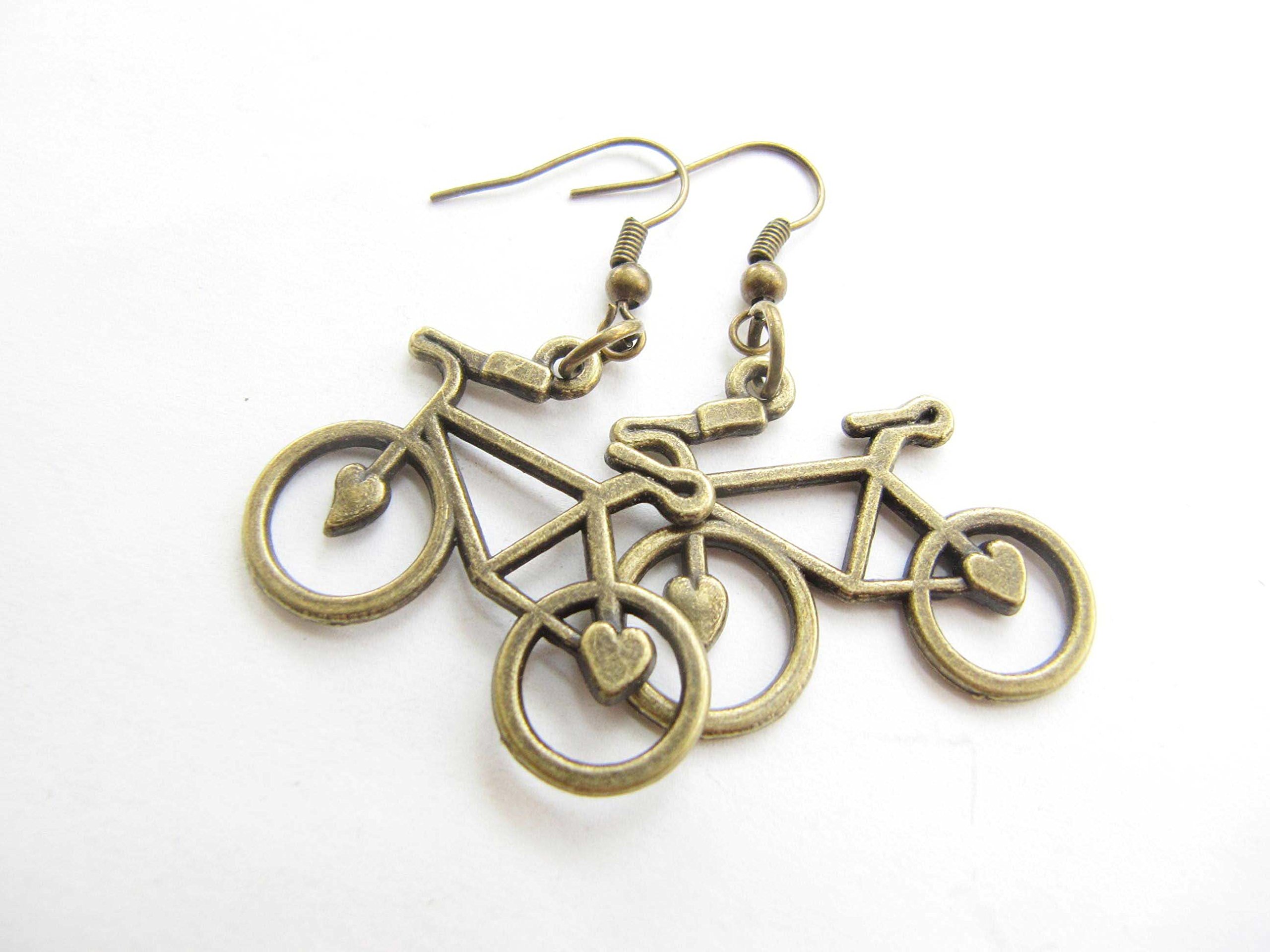 Bicycle Earrings for Women - Dangle Bike Jewelry for Cyclists - Road Bike Lover Gift - Athletic Sports Themed Earrings - Perfect for Cycling Enthusiasts & Outdoor Adventures