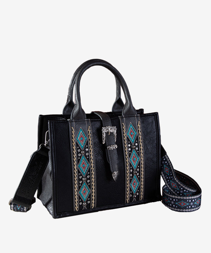 Montana West Aztec Print Concealed Carry Tote Bag for Women - Stylish & Spacious Purse with Hidden Gun Pocket - Perfect for Everyday Use, Travel, and Self-Defense