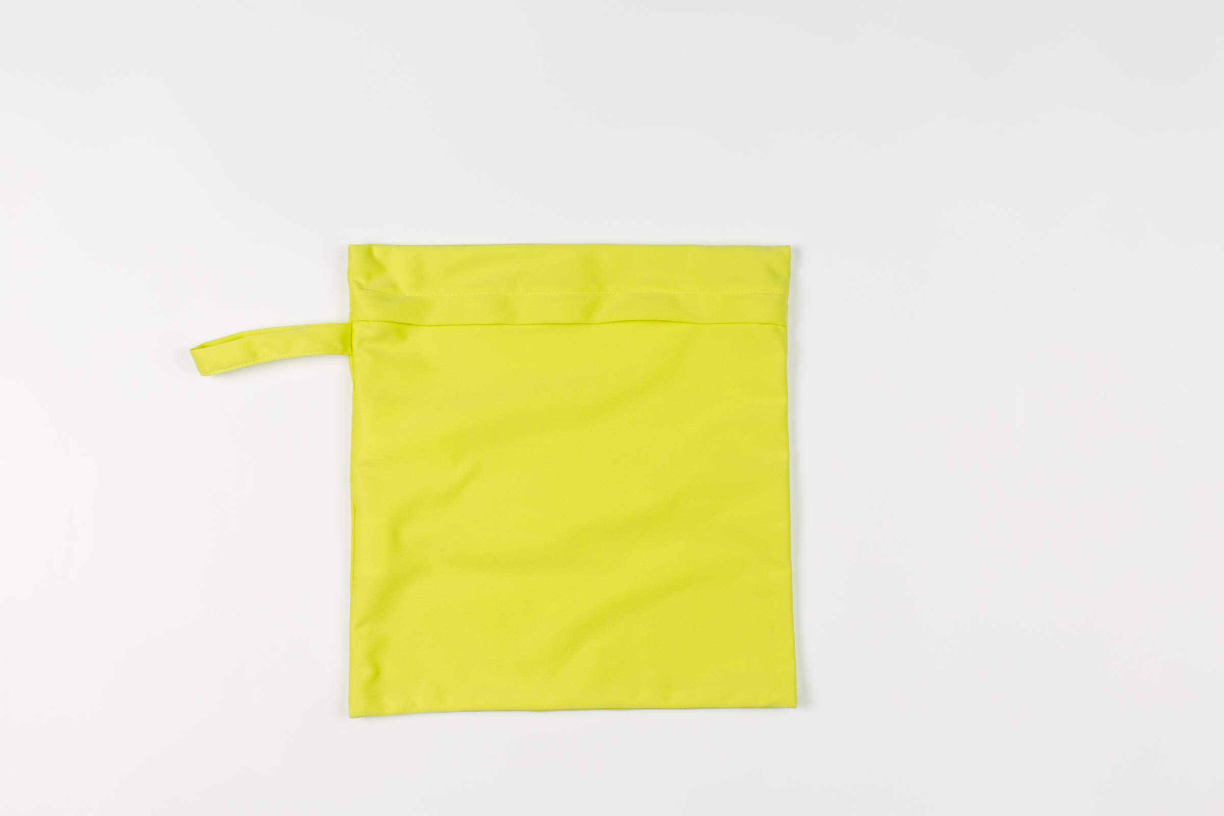 Electric Lime Zippered Tote Bag - Stylish & Secure Carryall for Work, Travel & Shopping