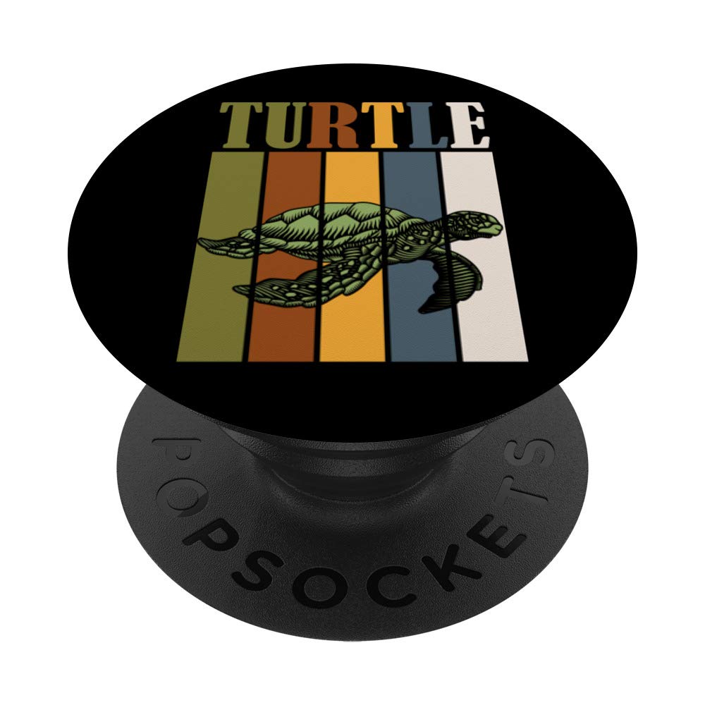 Vintage Turtle Design PopSockets Phone Grip & Stand - Expandable Phone Holder for iPhone, Samsung, Tablets - Perfect for Gaming, Selfies, Video Calls & Hands-Free Viewing