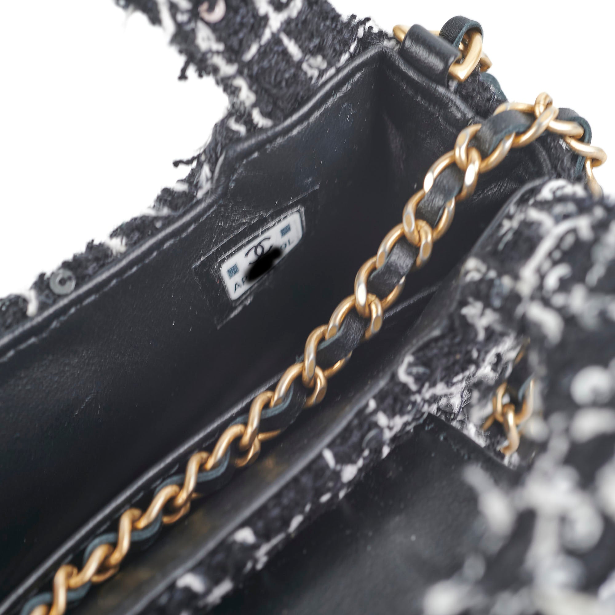 Chanel Nano Kelly Microchip Tweed Handbag in Black & White - Luxury Crossbody Bag for Women | Perfect for Parties, Dates & Special Occasions