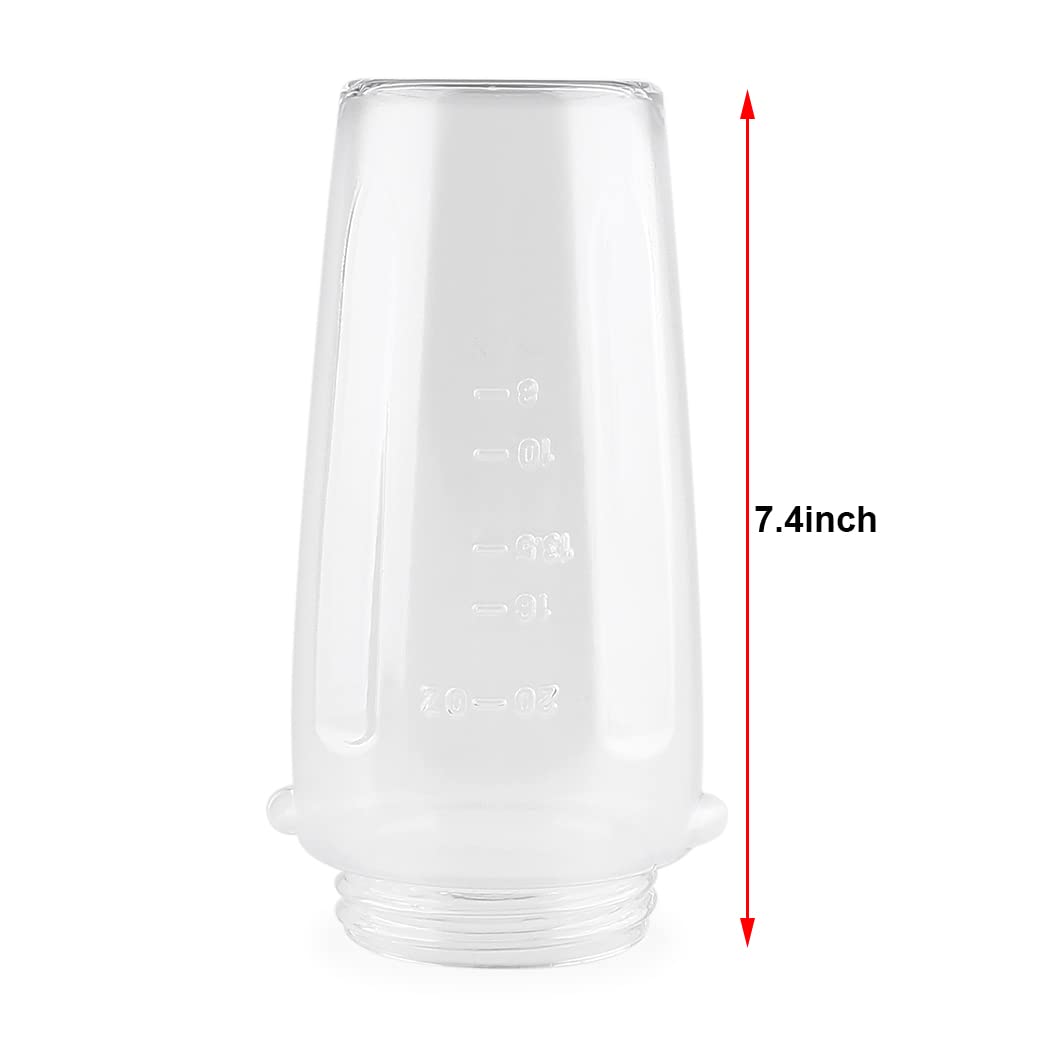 Oster Blender Replacement Cups with Blade & Lid for Smoothies