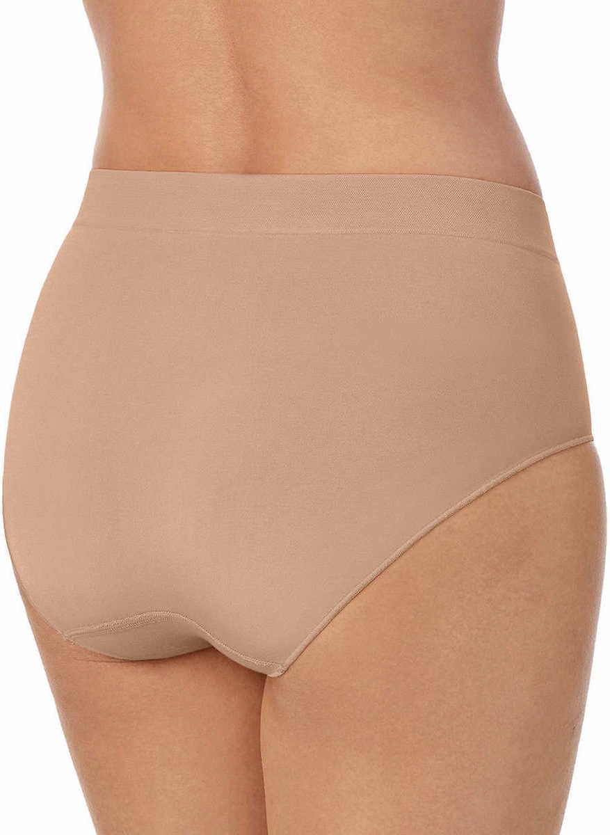 Carole Hochman Women's Silky Soft Seamless Full Coverage Brief Panties 5-Pack - Regular & Plus Sizes - Comfortable Everyday Underwear for Work, Travel & Lounge