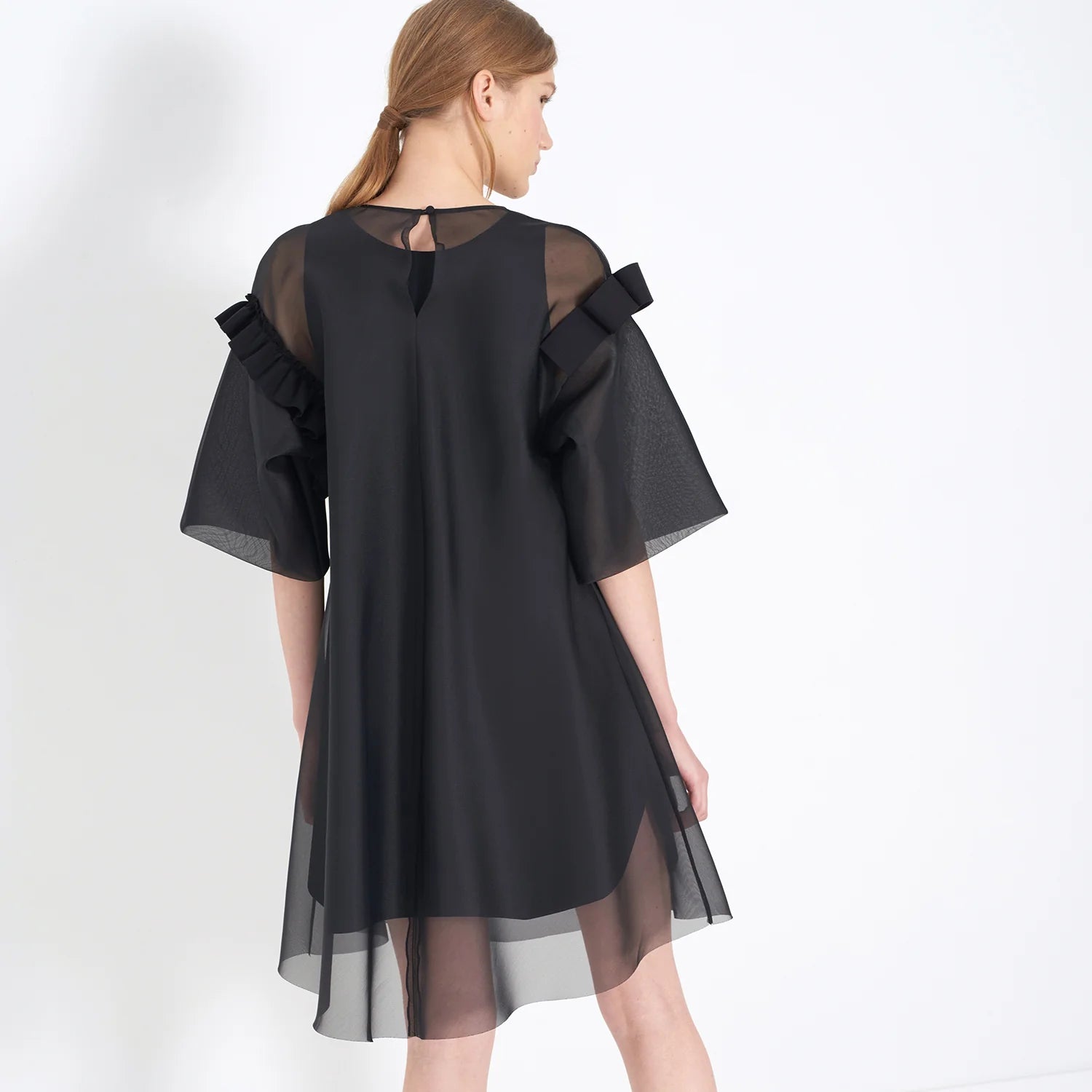 Cyngus Black Dress for Women - Elegant & Comfortable Formal Wear for Office, Party & Evening Events