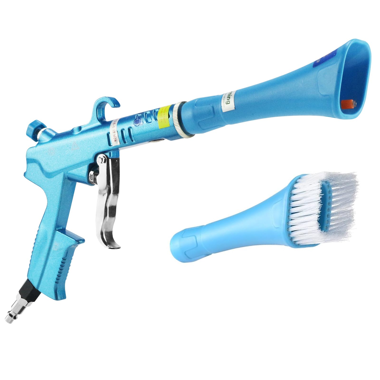 Professional Air Blow Gun for Car Detailing - High Power Car Dryer & Dust Cleaner with Nozzle & Detailing Brush - Perfect for Interior Cleaning, Auto Detailing, and Compressor Use