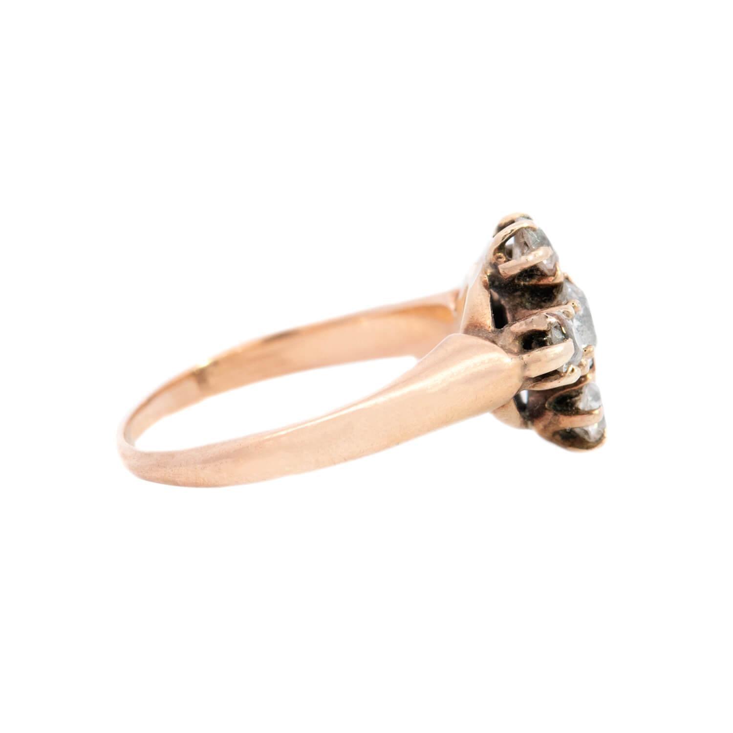 Victorian Style 18k Gold Diamond Cross Pendant Ring for Women - Elegant Religious Jewelry Gift for Christmas, Baptism & Weddings