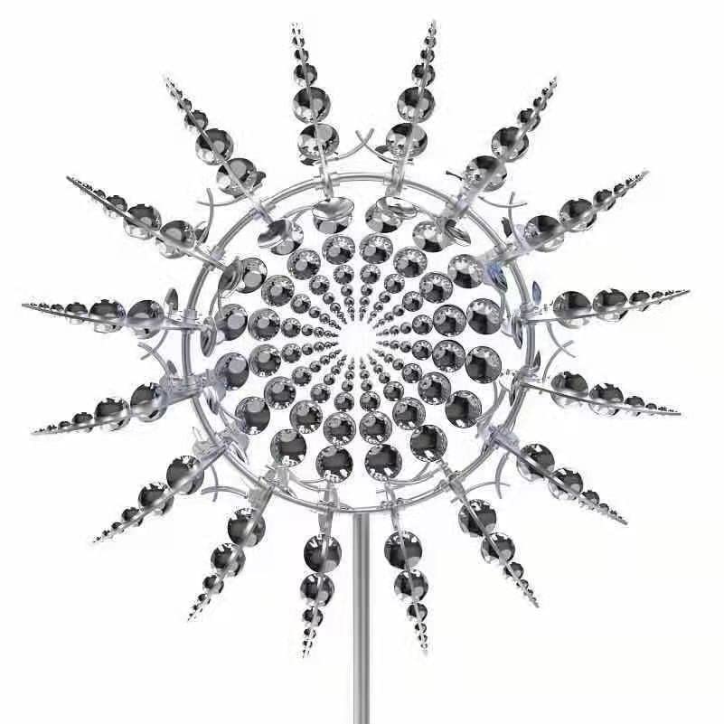 Unique Magical Metal Windmill - Wind Powered Kinetic Sculpture & Solar Wind Spinner for Yard, Garden & Patio Decor | Outdoor Wind Catcher for Lawn, Backyard & Landscape Decoration