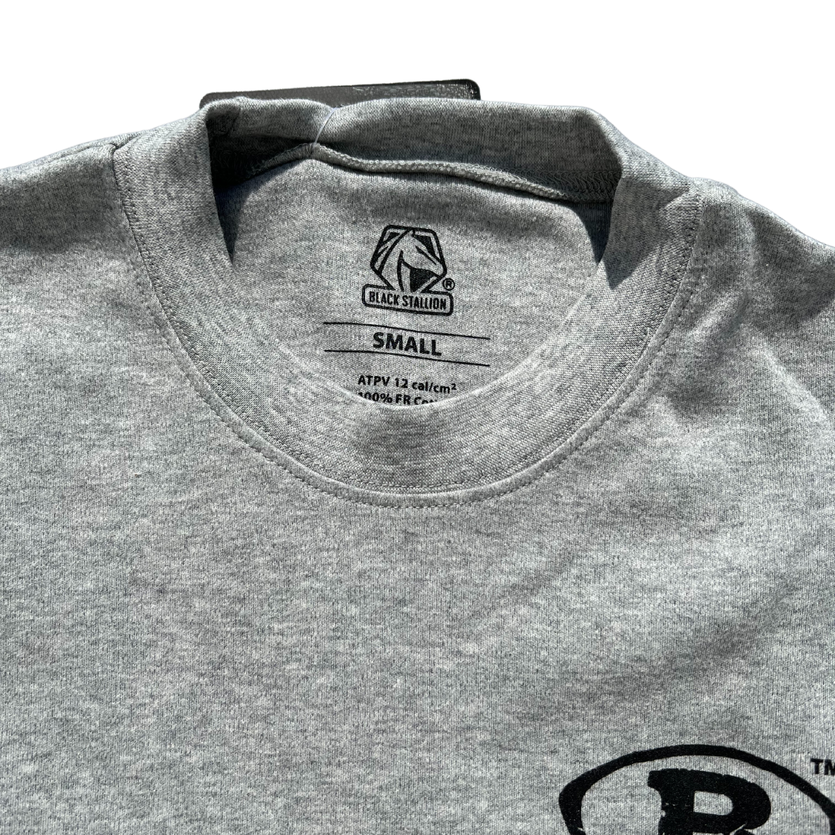 Black Stallion FR Cotton Knit Long Sleeve T-Shirt for Welding & Work Safety - Flame Resistant Work Shirt, Comfortable Gray Workwear (TF2510 GY) | Ideal for Welders, Construction & Industrial Workers