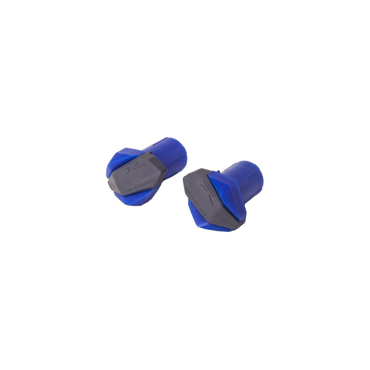 Puig 6380A Blue Motorcycle Frame Sliders - High-Quality Rubber Pucks for Crash Protection - Perfect for Harley, Honda, Kawasaki & More - Ideal for Street Riding and Track Days