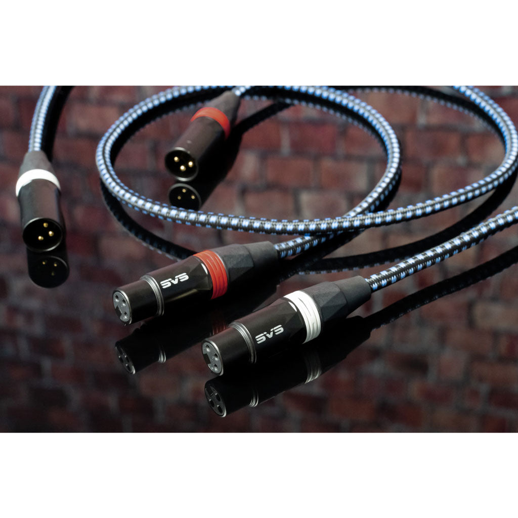 SVS SoundPath Premium Balanced XLR Audio Cable - High-Quality Professional Audio Interconnect for Studio Monitors, Mixers & Home Theater Systems - Perfect for Recording Studios & Audiophile Setups
