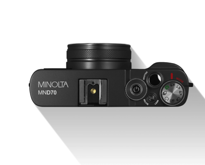 MINOLTA MND70 Retro 48MP Autofocus 5K Ultra HD Dual Lens WiFi Digital Camera (Black) - Perfect for Travel, Vlogging & Street Photography