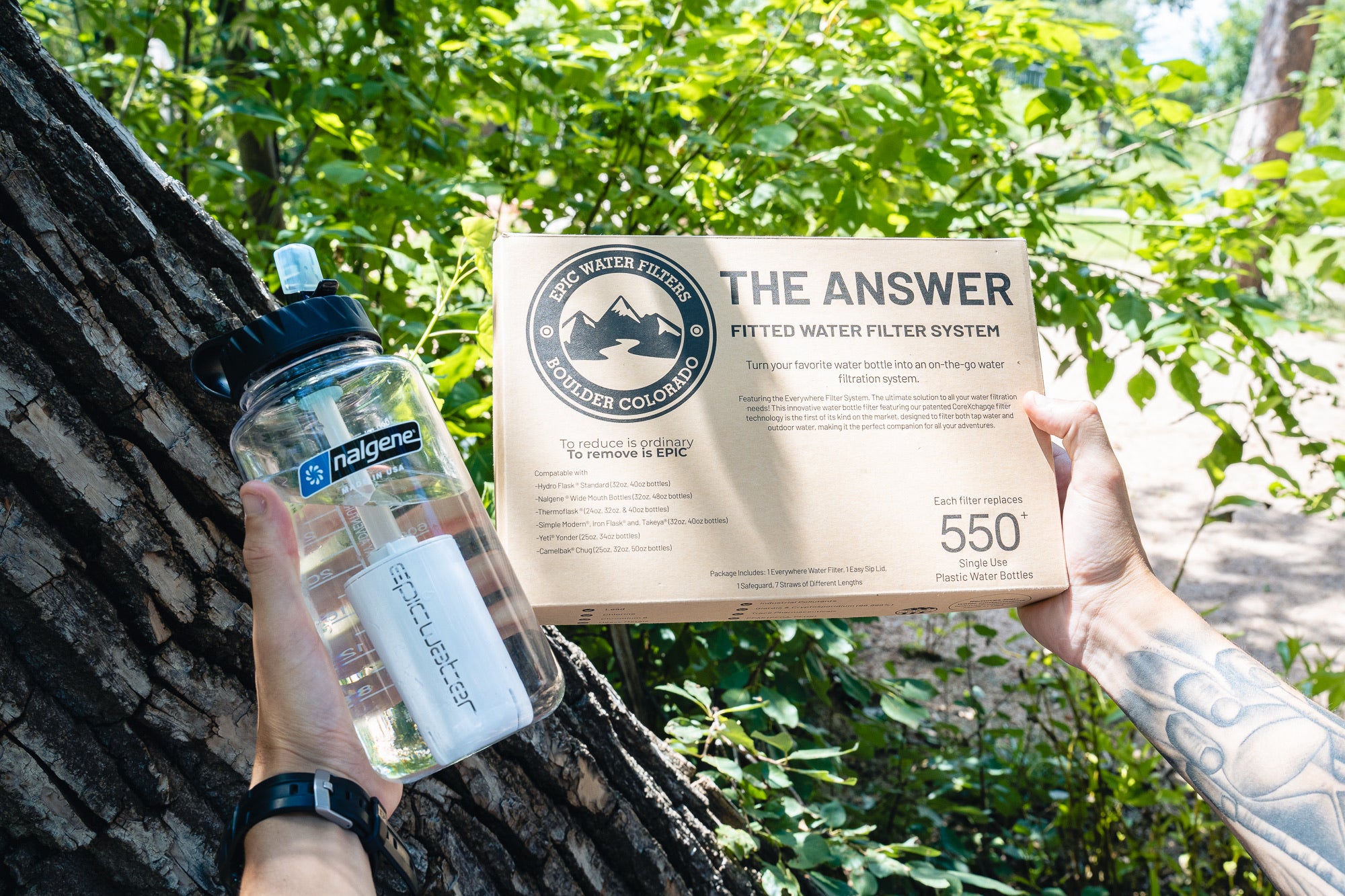 The Answer 2.0 Water Bottle Lid - Leakproof Replacement Cap for Nalgene 24oz, 32oz & 48oz Bottles - Perfect for Hiking, Gym & Outdoor Activities