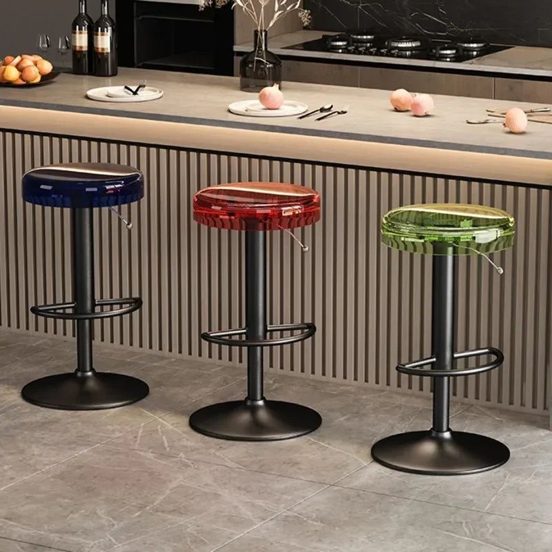 Premium Acrylic Kitchen Island Bar Stool - Modern High-End Counter Stool for Dining & Entertaining - Perfect for Home, Restaurant & Cafe Use