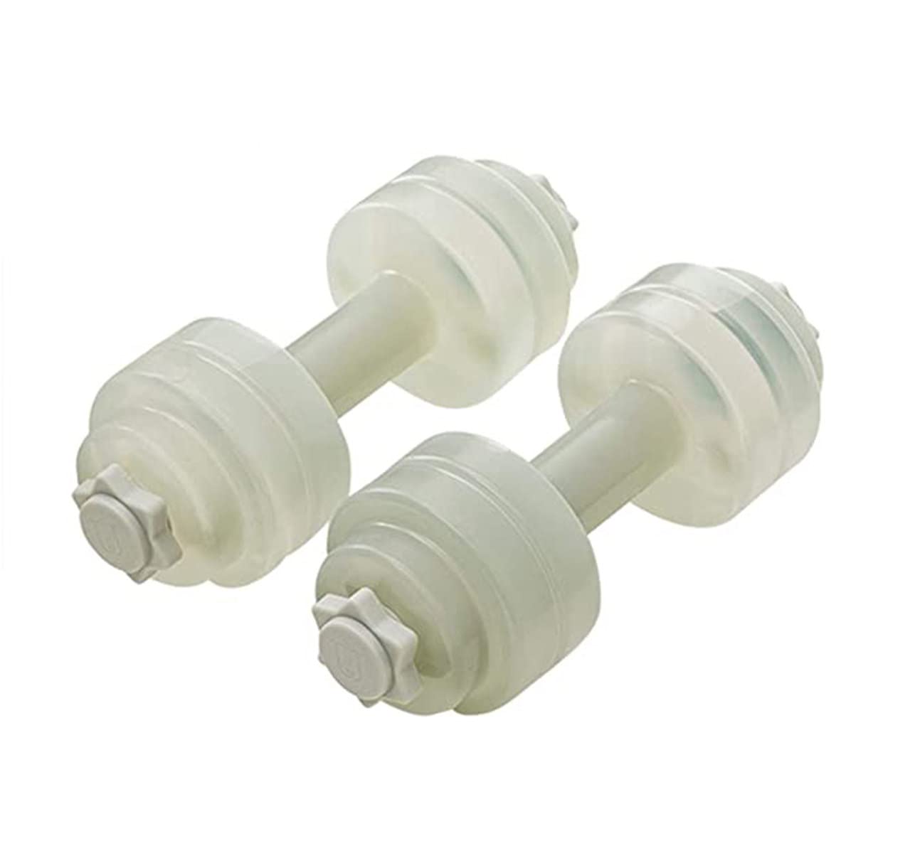 CPUTAN 2-Pack Water-Filled Dumbbells (1KG Each) - Adjustable Weight Fitness Equipment for Women, Home Workout, Yoga & Strength Training - Includes Water Bottles (Random Colors) - Perfect for Home Gym, Office Exercise & Travel Fitness
