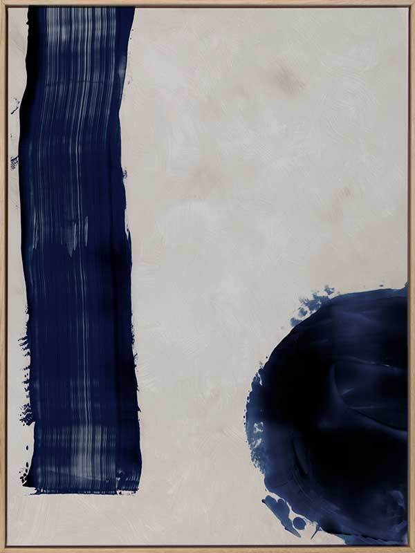 Broad Strokes II Canvas Art Print - Modern Abstract Wall Decor for Living Room, Bedroom & Office - Perfect for Home & Office Decor