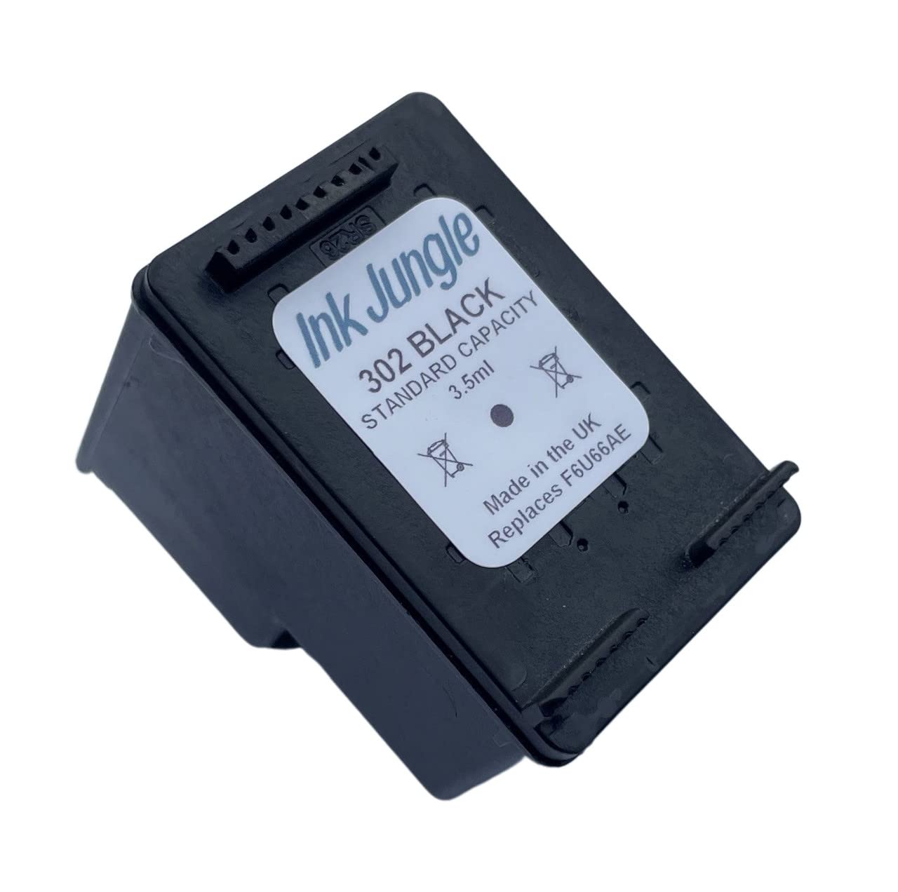 Refilled HP 302 Black Ink Cartridge - Compatible with ENVY 4520 Printer - High Yield Printing for Home & Office Use