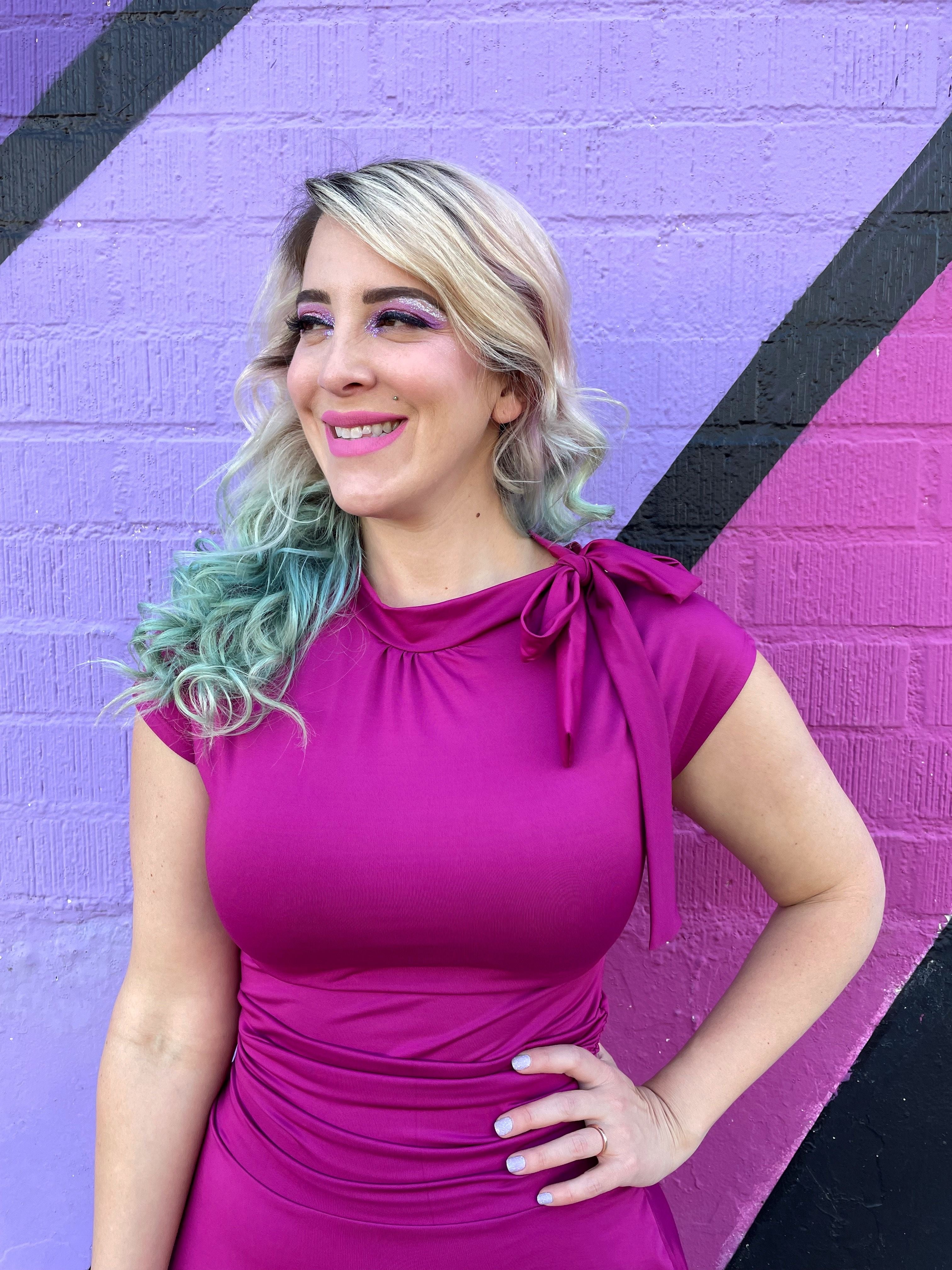 Sexy Magenta Bombshell Dress for Women - Perfect for Cocktail Parties, Date Nights & Special Occasions