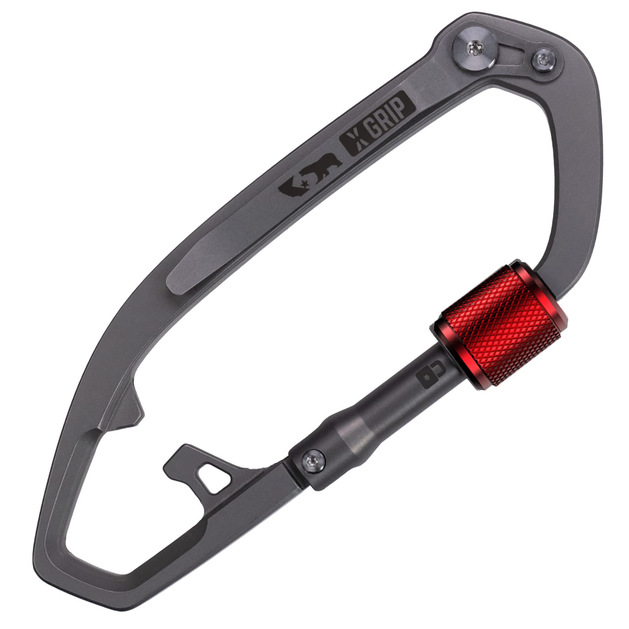 GPCA Heavy Duty Carabiner Keychain Clip - Key Organizer & Key Ring Holder with Bottle Opener - Multi Tool EDC Gear for Keys, Tools, Outdoor Adventures & Everyday Carry (Camping, Hiking, Travel)
