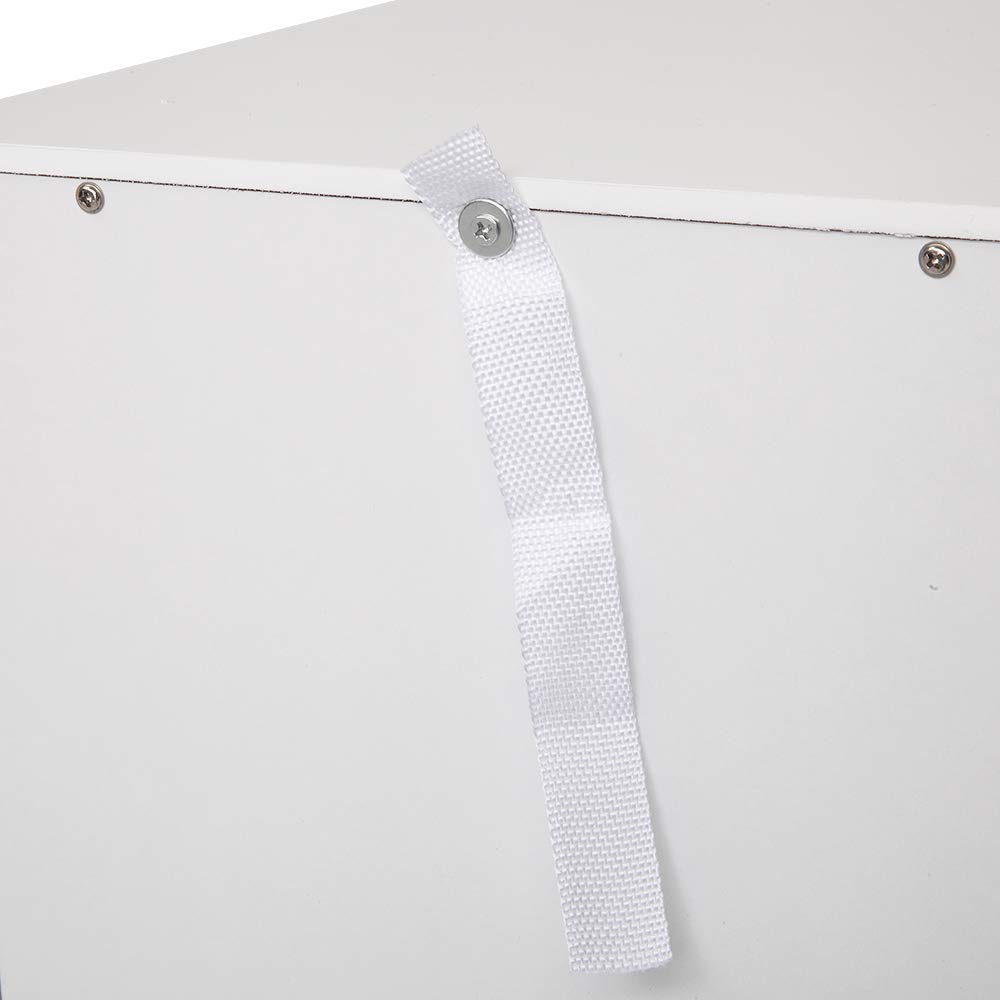 Freestanding Bathroom Floor Cabinet with 4 Drawers - White Storage Organizer for Bathroom, Bedroom & Living Room (11.8
