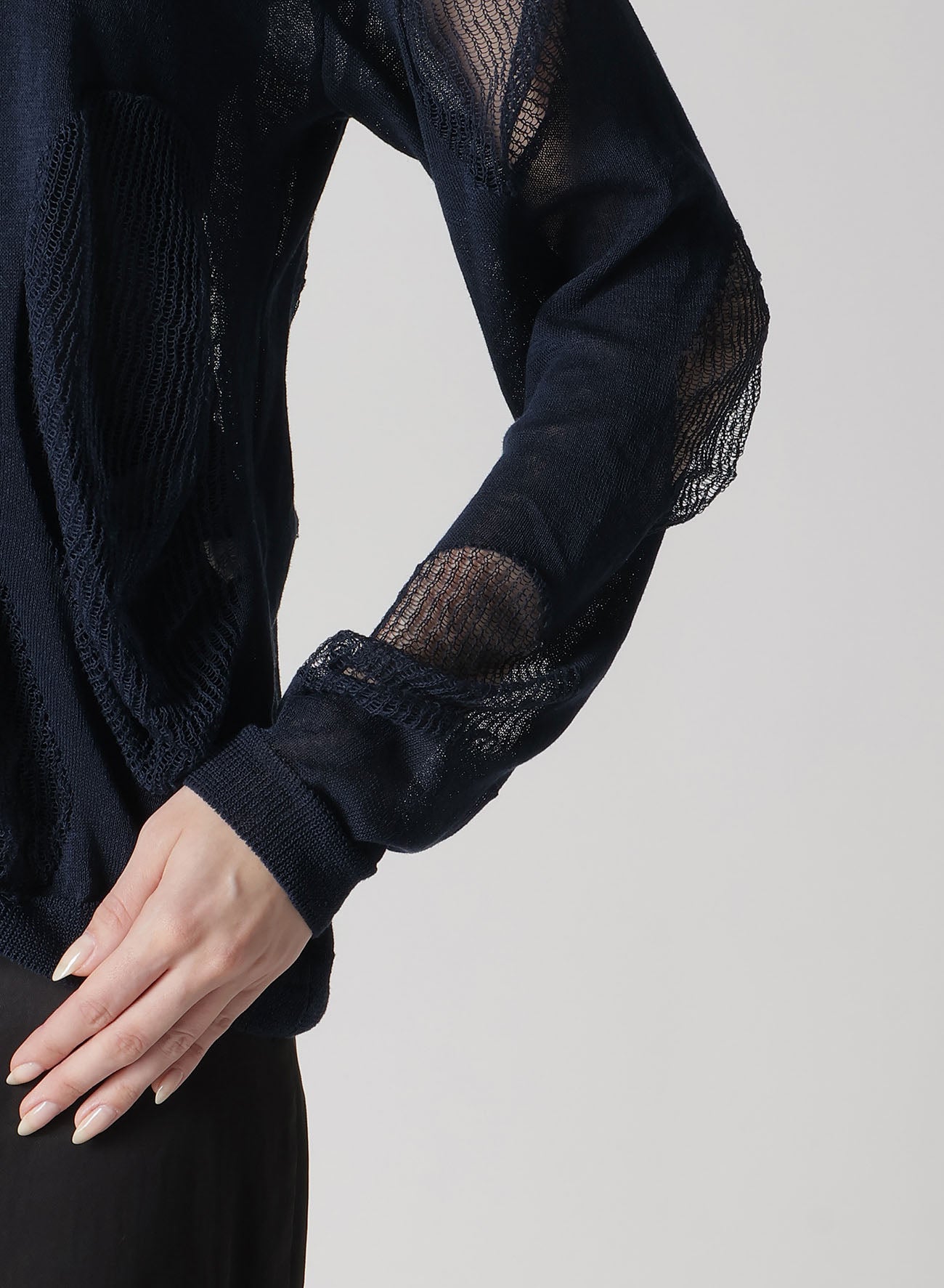12G2P Plain Stitch & Pattern Round Neck Sweater for Women - Cozy Knit Pullover for Fall & Winter - Perfect for Casual Wear, Office & Outings
