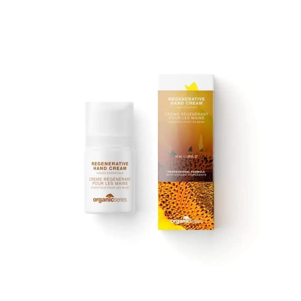Organic Regenerative Hand Cream 50ml - Natural Vegan Skincare for Dry Hands, Moisturizing & Rejuvenating - Perfect for Daily Hydration & Night Repair