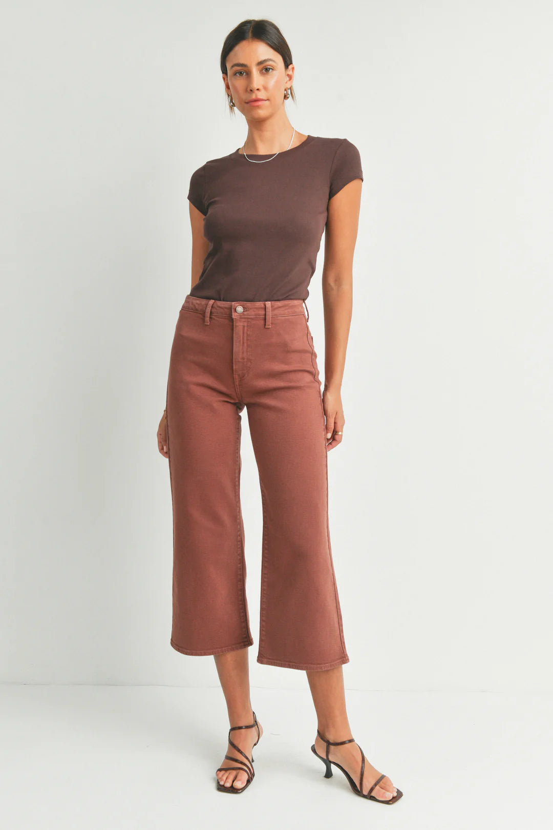 Just Black Wide Leg Pants for Women - High Waisted Flowy Trousers for Work, Office & Casual Wear | Comfortable & Stylish Everyday Outfit