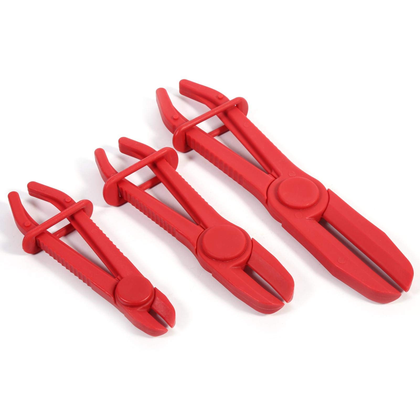 Flexible Hose Pliers Set - 3pc Nylon Clamp Tool for Brake Fuel Water Lines - DIY & Auto Repair