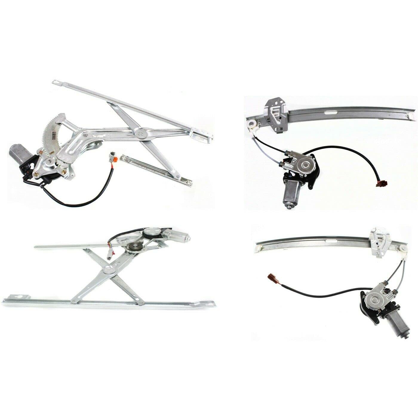 Honda Accord 90-93 Window Regulator Replacement Set - Front & Rear Left & Right Side - Durable OEM Fit for Smooth Window Operation - Perfect for DIY Repairs & Auto Maintenance