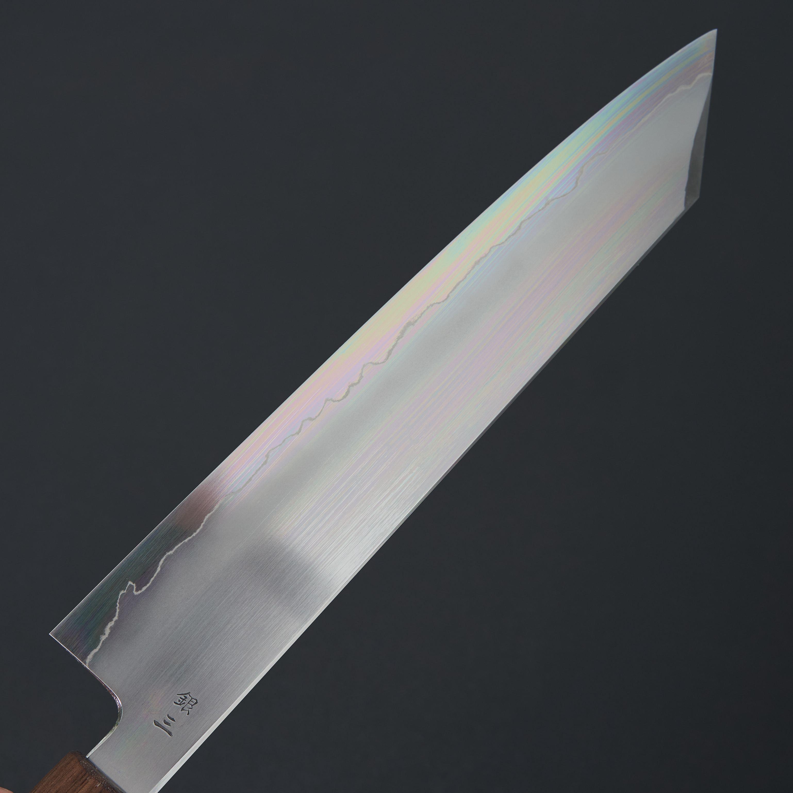 Premium Kagekiyo Ginsan Kiritsuke Knife 240mm - Japanese Stainless Steel Chef's Knife with Walnut Handle - Perfect for Sushi, Sashimi & Precision Cutting