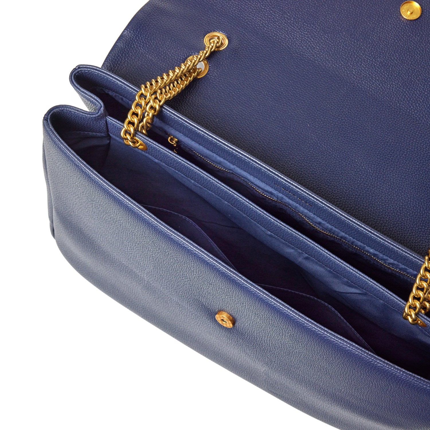 XL Pebble Flap Bag in Navy - Stylish Crossbody Purse for Women, Perfect for Work, Travel & Everyday Use