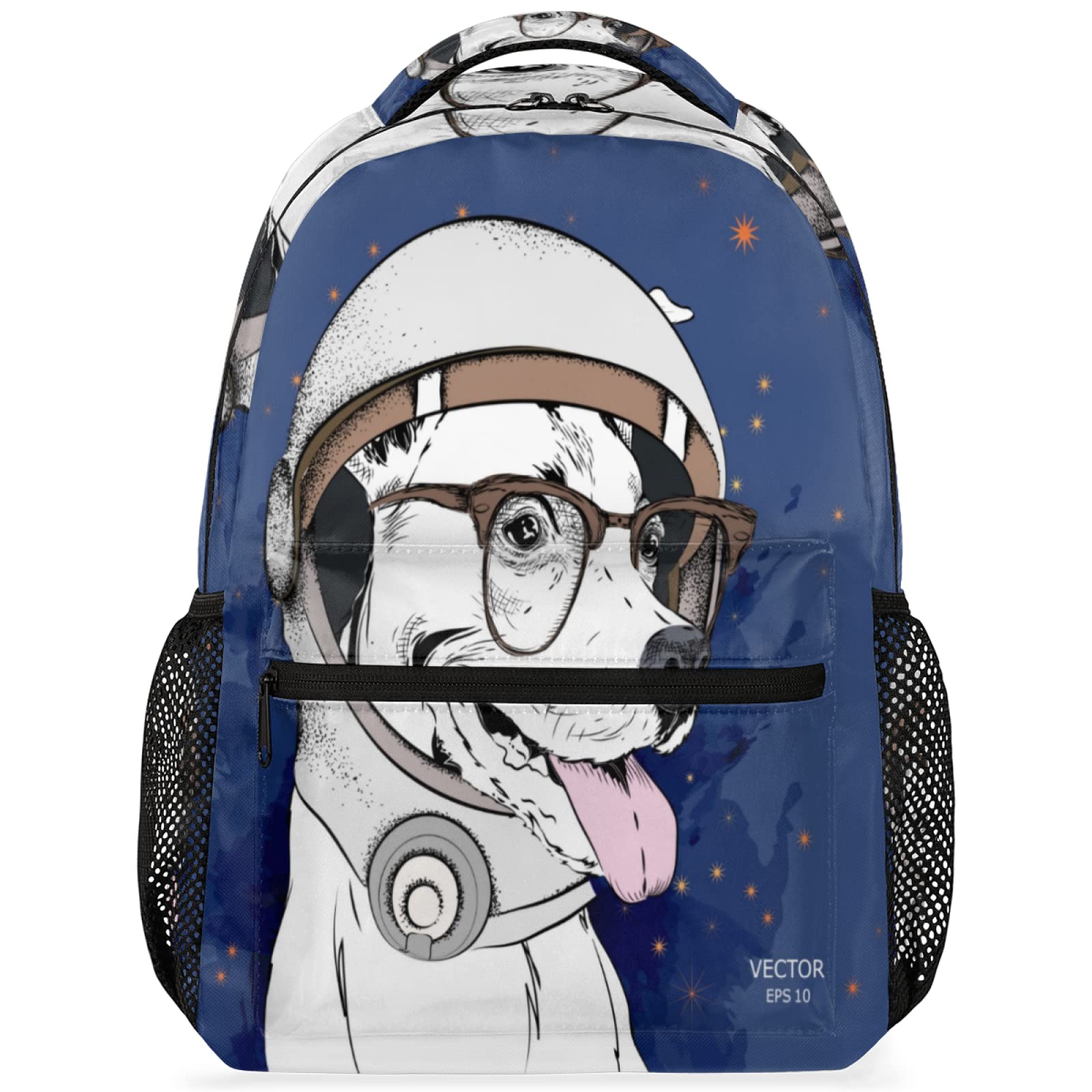 Waterproof Astronaut Cartoon Dog Laptop Backpack for Men & Women - Lightweight Travel Daypack for College, School & Work - Perfect for Commuting, Hiking & Everyday Use