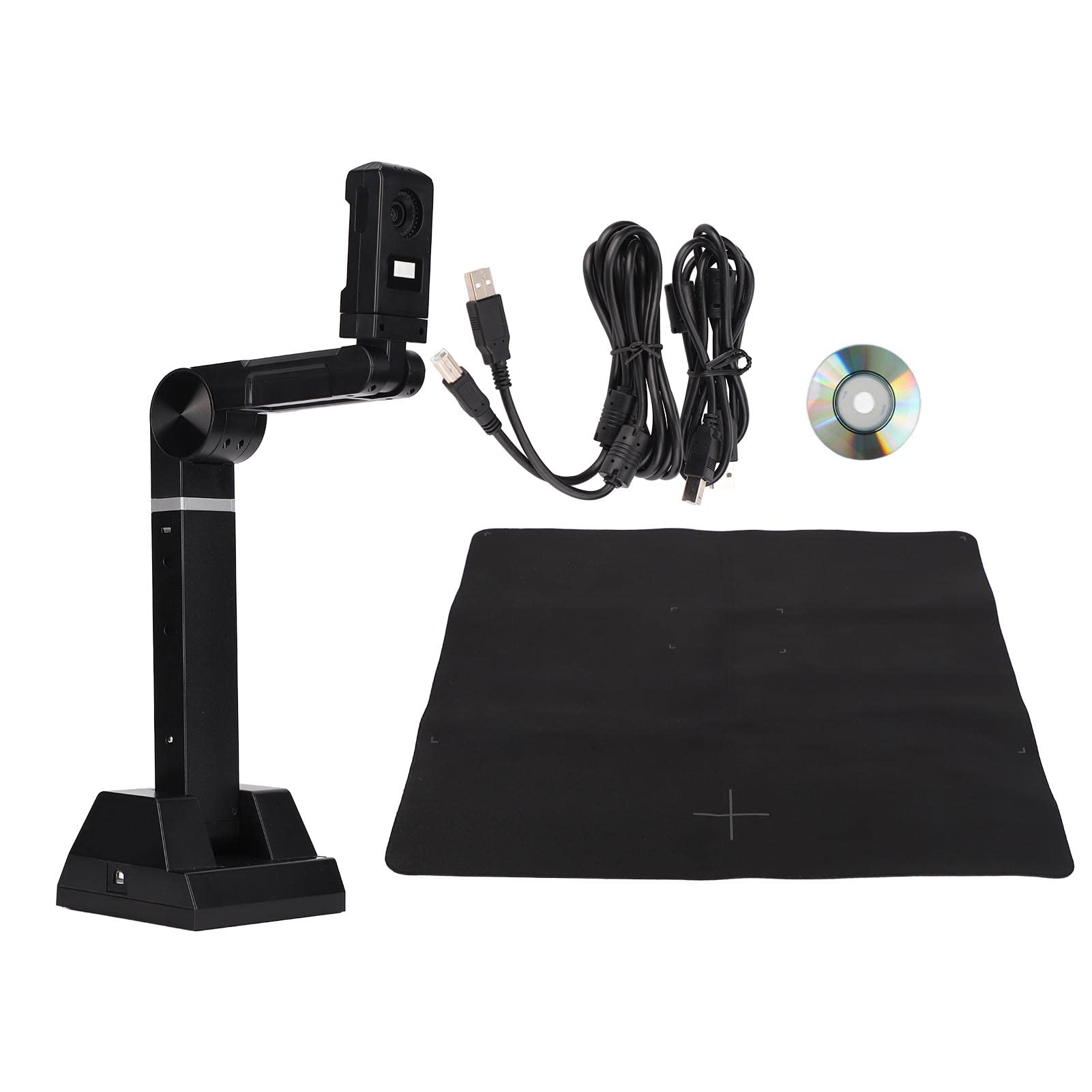 8MP USB Document Scanner Camera - Portable Professional HD Document Camera for Office, ID Cards, Notes, Pictures & Magazines | Perfect for Online Teaching, Remote Work & Digitizing Documents