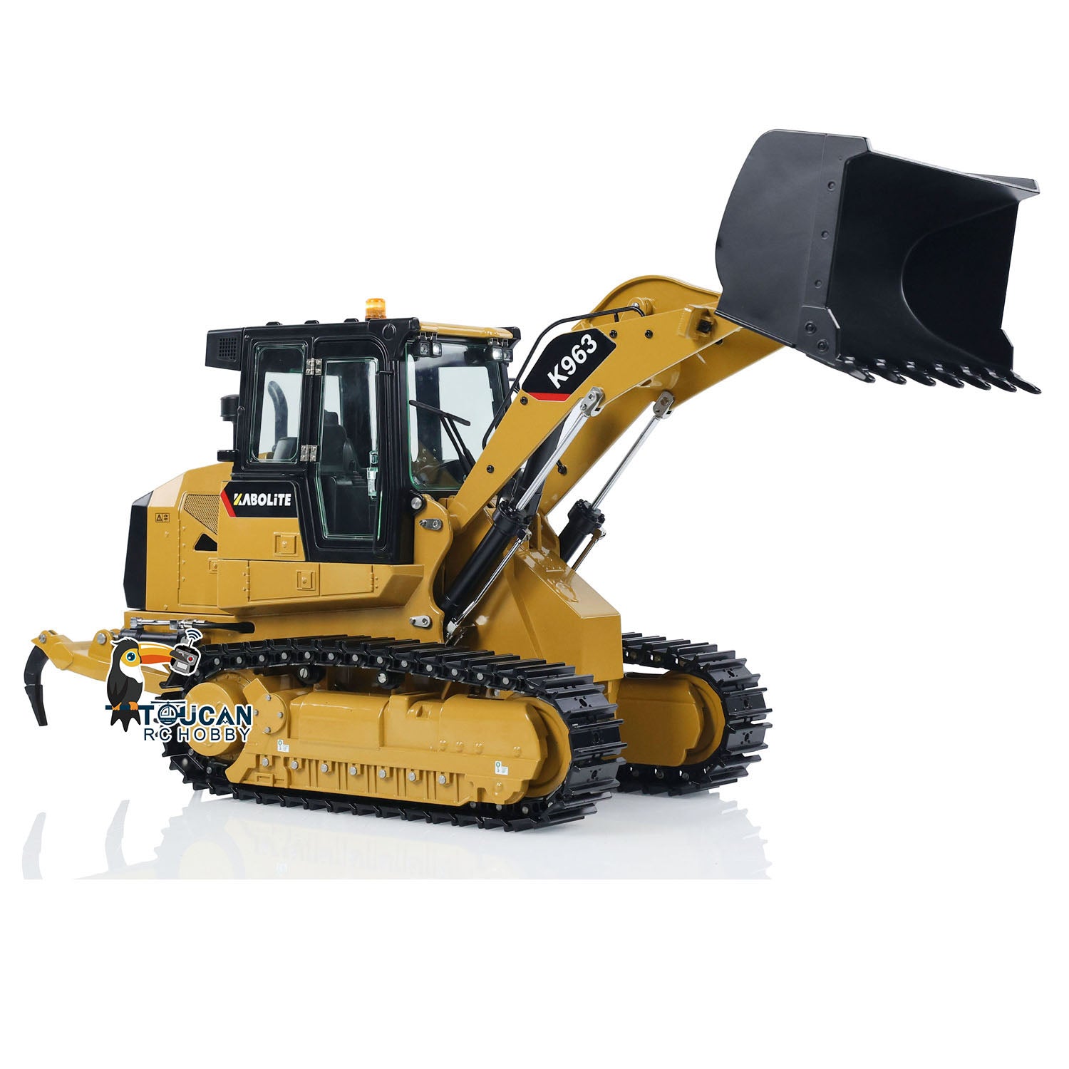 Kabolite 1/16 Scale Hydraulic RC Loader K963 - 2.4GHz Remote Control Construction Vehicle with Battery & LED Lights | Fast Free Shipping | Perfect for Construction Simulation, Kids Play & RC Hobbyists