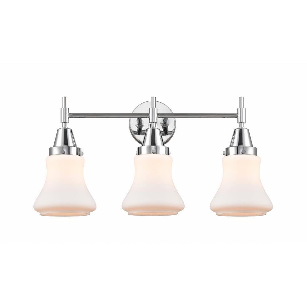 Innovations 447-3W-PC-G191 Transitional 3-Light Bathroom Vanity Light Fixture in Chrome Finish - Perfect for Modern Bathrooms, Powder Rooms & Home Decor