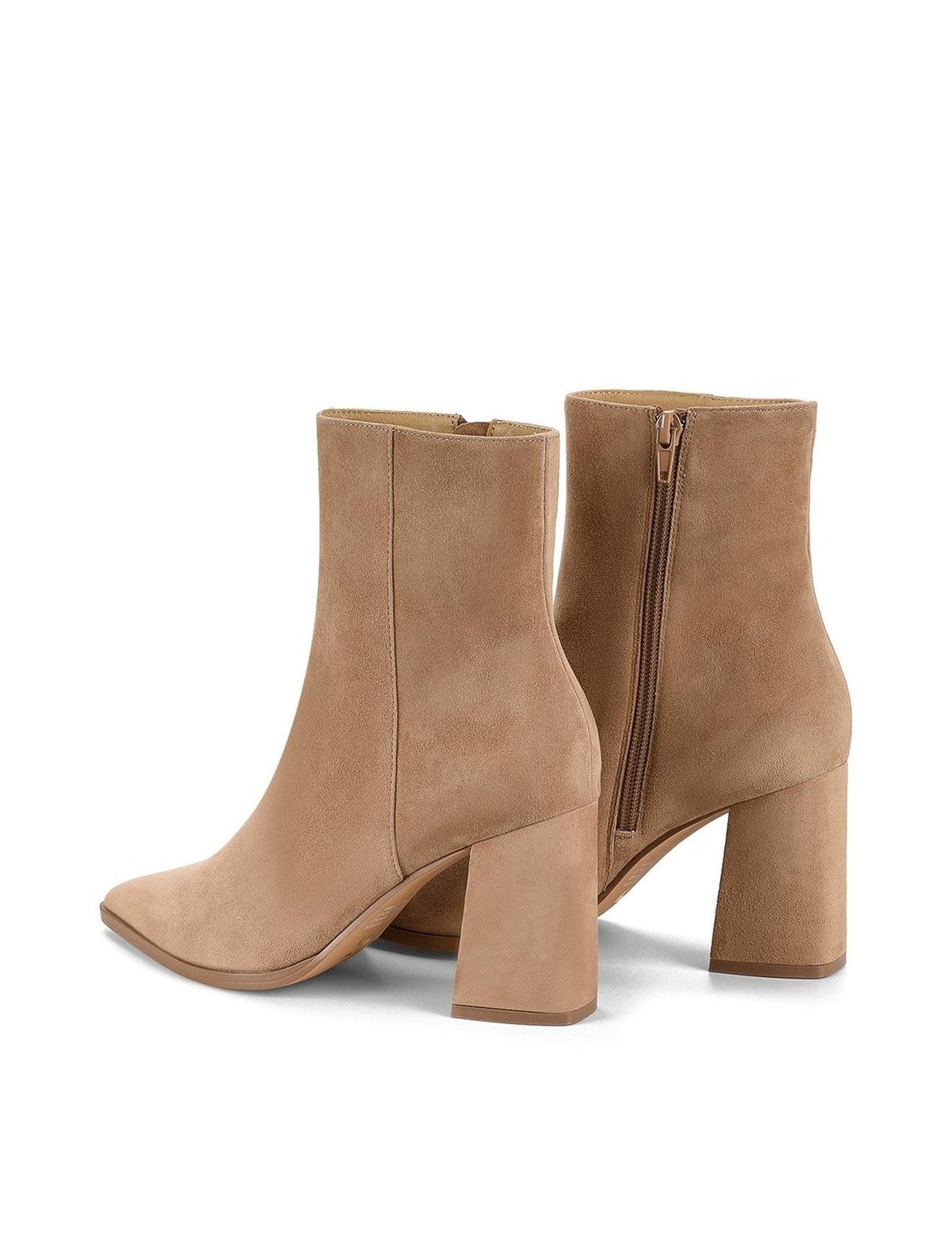 Willing Women's Ankle Boots - Walnut Suede Leather Mid Calf Booties for Fall & Winter | Comfortable Fashion Shoes for Casual Outfits, Office Wear & Date Nights