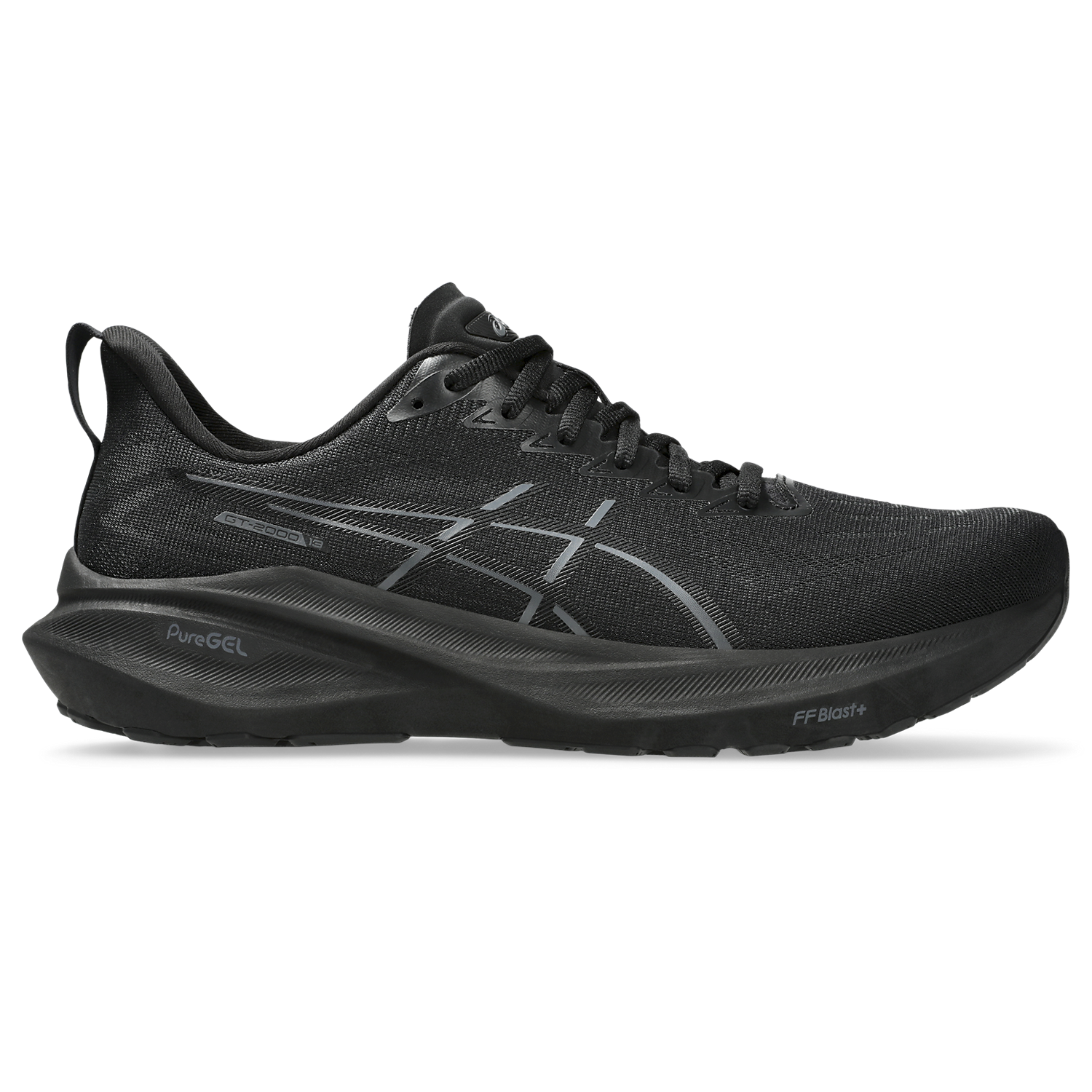 ASICS Men's GT-2000 13 Running Shoes - Black/Black | Lightweight Cushioned for Long-Distance Running & Gym Workouts
