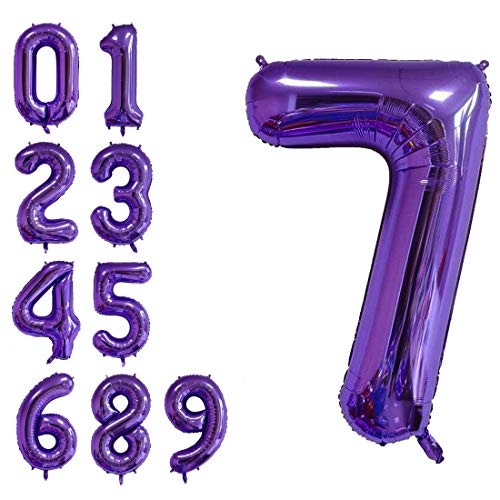 Purple 7 Number
