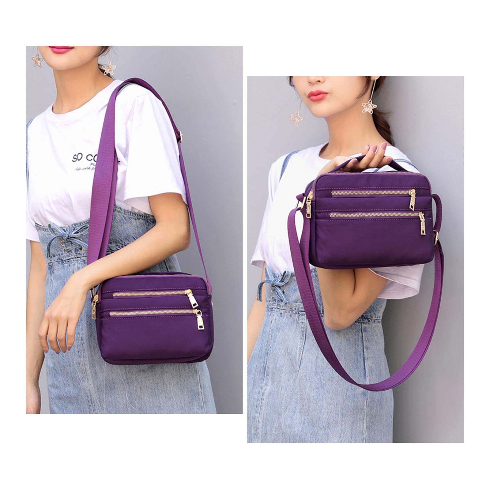 NOTAG Women's Waterproof Nylon Crossbody Bag - Travel & Daily Use
