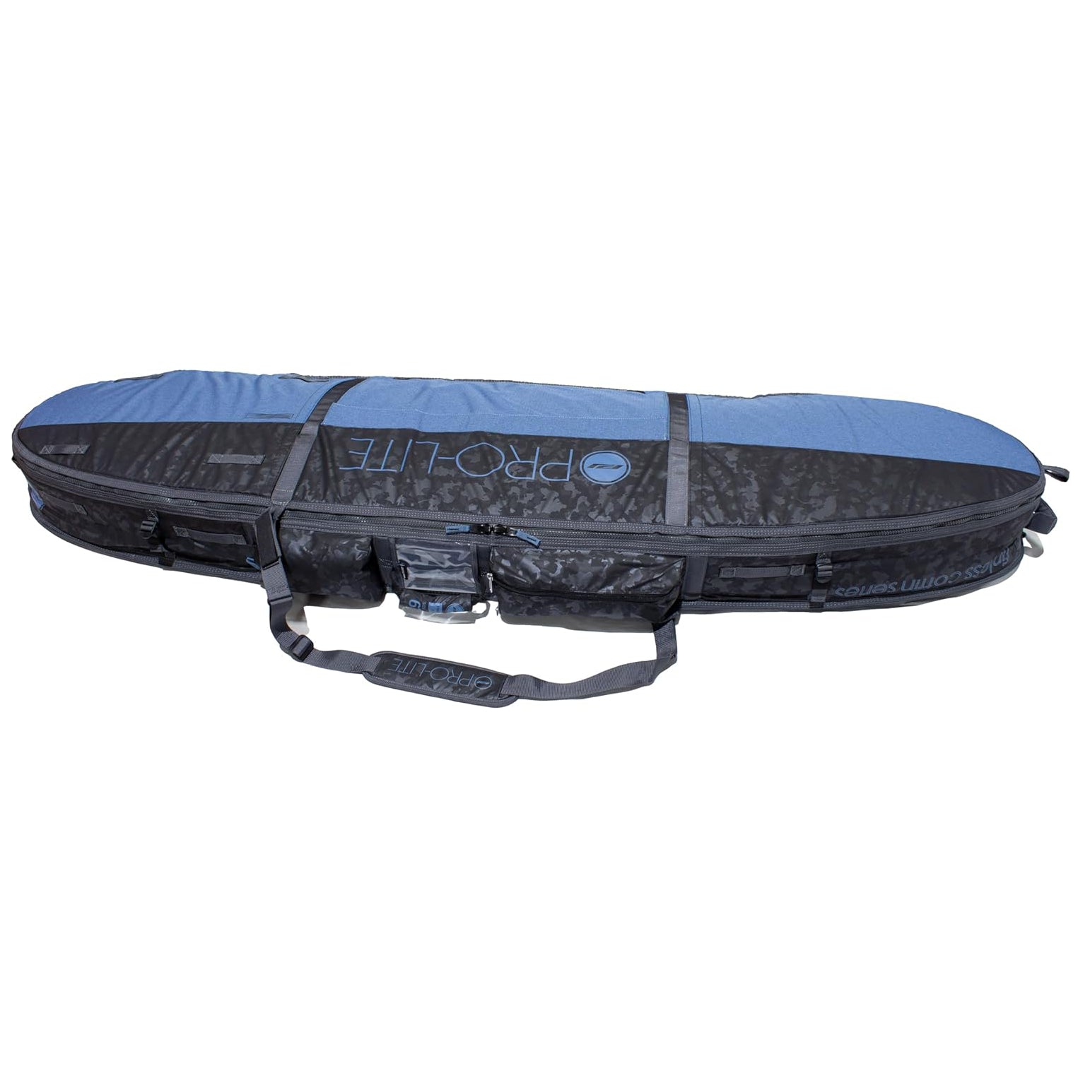Pro Lite Board Bag - Armored Finless Coffin for Surfboards 6'6 to 7'0 (Holds 2-3 Boards) - Durable Surfboard Storage & Travel Protection for Beach & Wave Riding