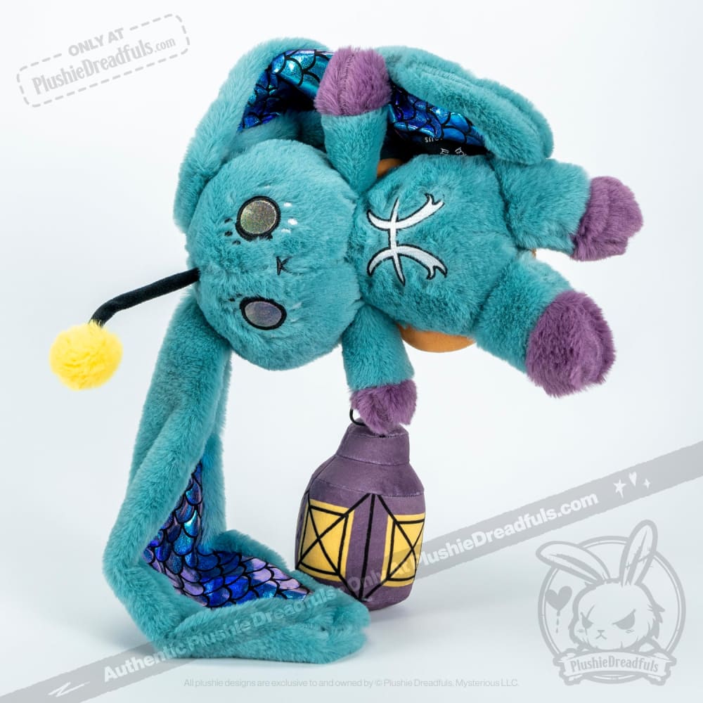 Plushie Dreadfuls Pisces Rabbit - Soft Stuffed Animal Toy for Kids & Collectors | Perfect for Zodiac Gifts, Birthday Presents & Cuddling