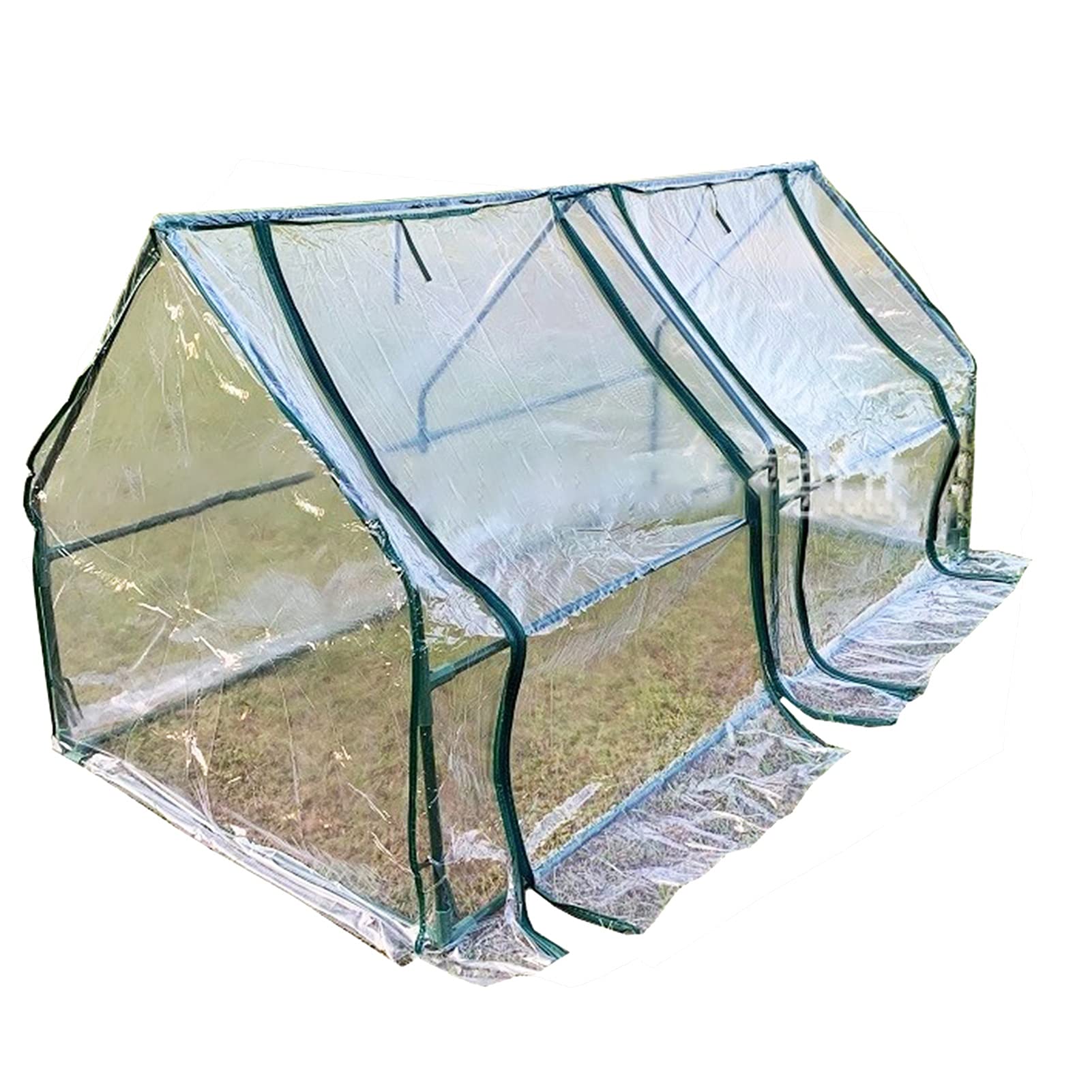 Sturdy Heavy Duty Balcony Greenhouse with Zipper Door - PVC Transparent Grow Tent for Tomatoes, Flowers, Seeds & Potted Plants | DIY Tiny House Kit for Gardening & Sustainable Living (90x90x180cm) - Perfect for Urban Balconies, Backyards & Small Spaces