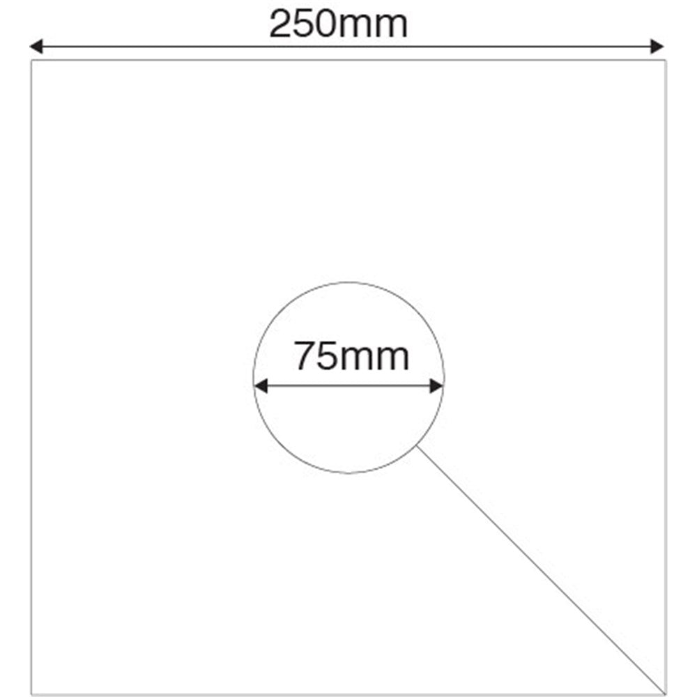 HART Square Post Protector - 25cm Single Pad for Fence, Deck & Outdoor Furniture Protection | Durable Weatherproof Padding for Wooden Posts