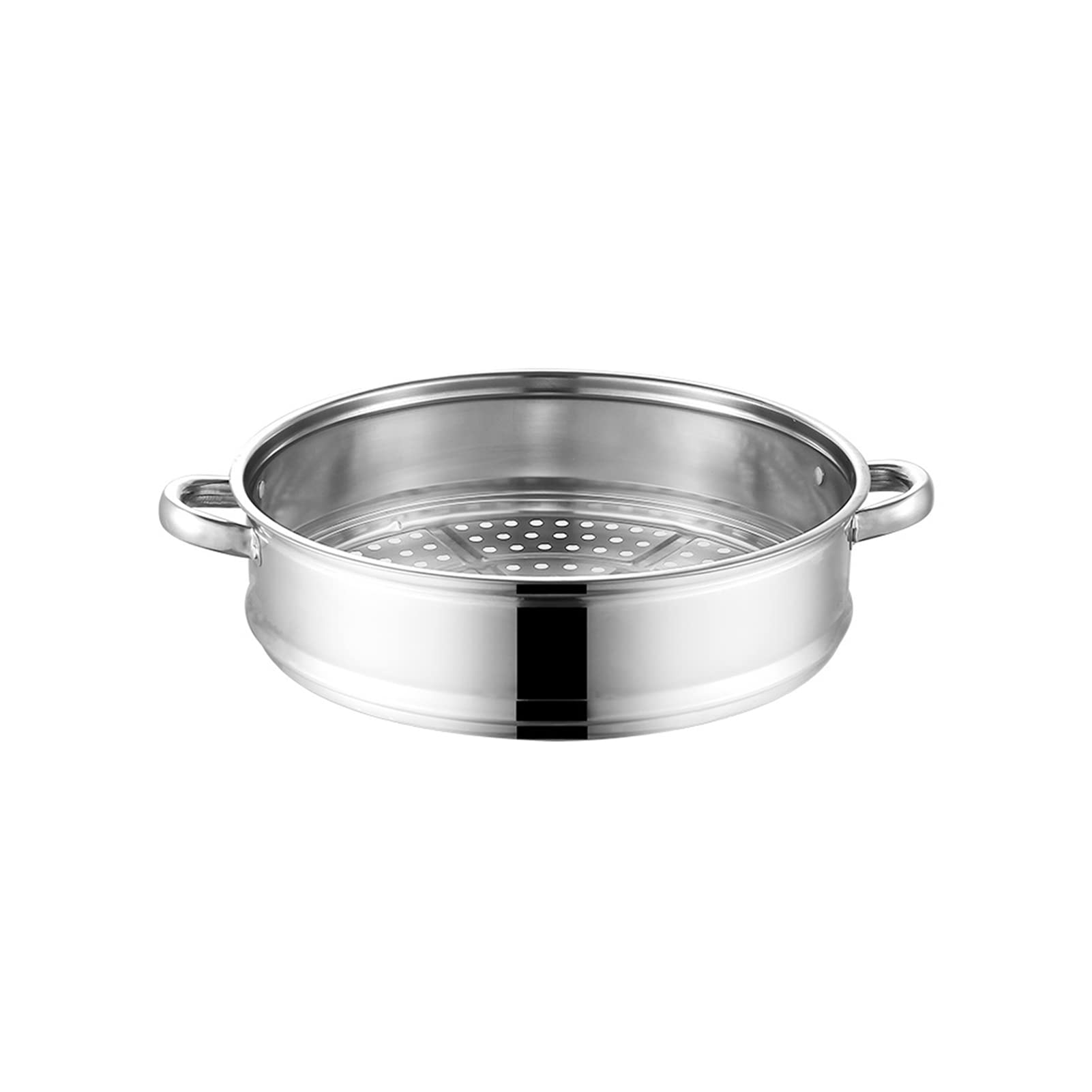 Premium Stainless Steel Stackable Steamer Pot - 16cm Double Ear Thickened Non-Stick Food Steamer for Vegetables, Dumplings & Seafood | Large Capacity Cookware for Healthy Cooking, Meal Prep & Asian Cuisine