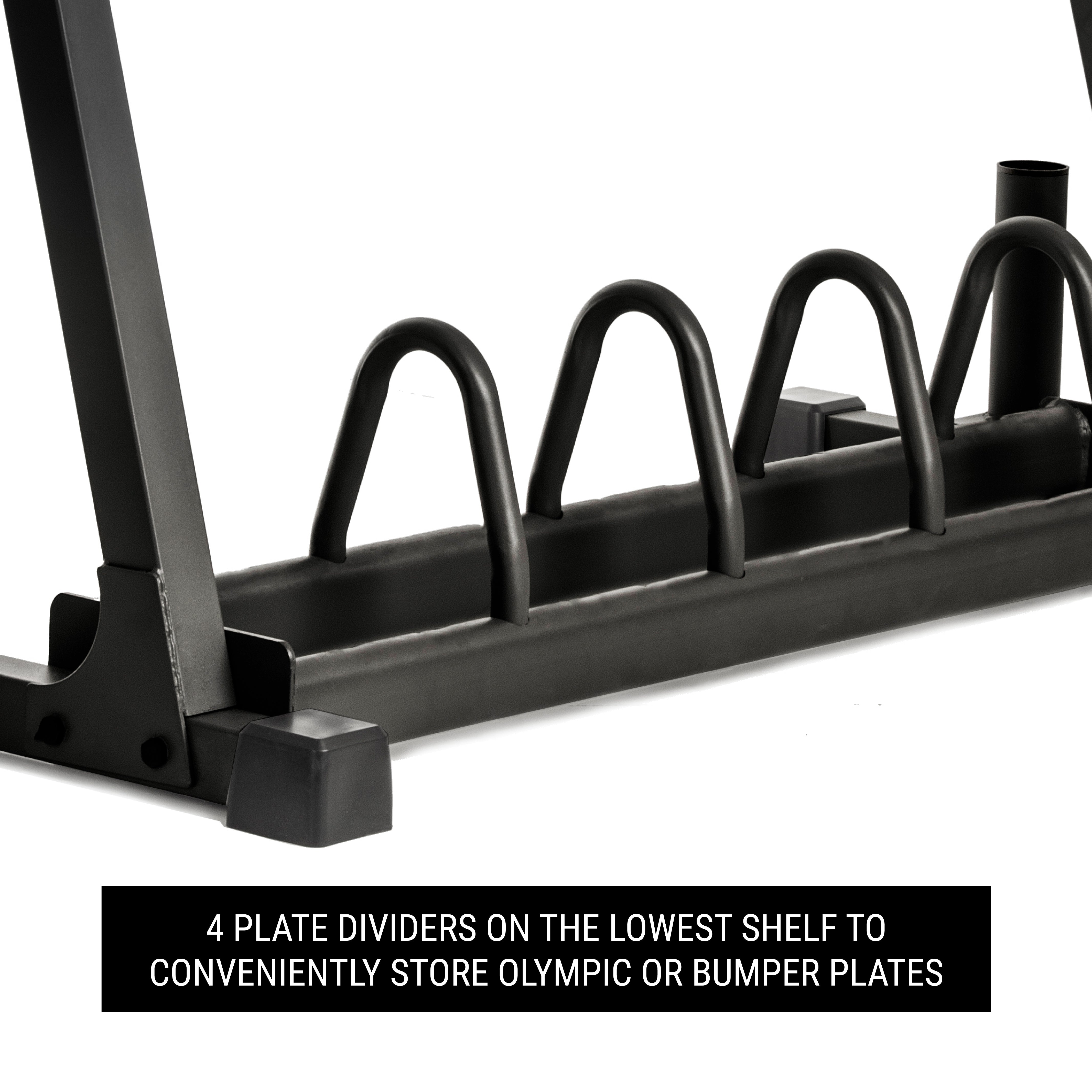 All-in-One Home Gym Storage Solution - Dumbbells, Weight Plates & Barbells Organizer for Garage, Basement, and Home Workouts