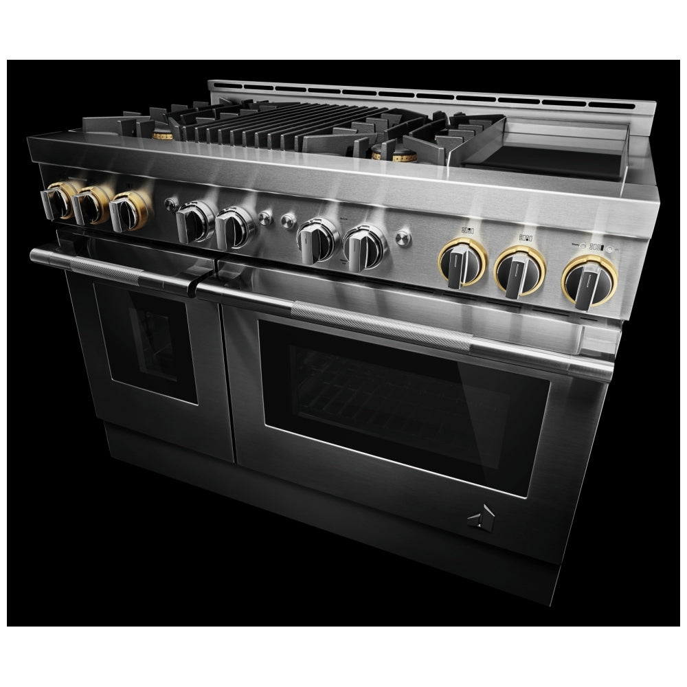JennAir RISE™ 48-Inch Professional Gas Range JGRP748HL - Open Box New - Premium Gas Cooktop for Gourmet Cooking & Large Family Kitchens
